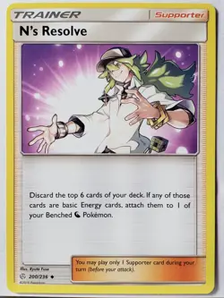 N's Resolve 200/236 NM / M - Cosmic Eclipse Pokemon Card - $2 Combined Shipping - Image 1