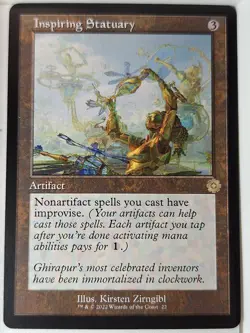 Inspiring Statuary - Schematic - The Brothers' War - Magic the Gathering MTG - Image 1