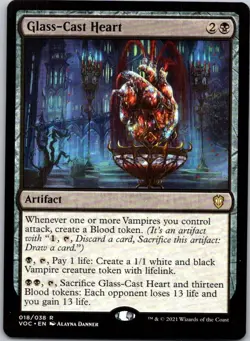 Magic the Gathering Glass-Cast Heart Innistrad: Crimson Vow Commander MTG - Image 1