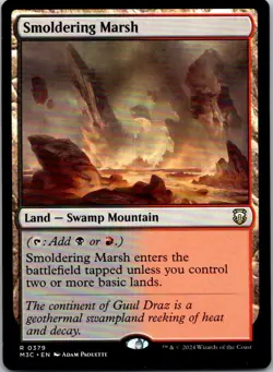 Magic the Gathering Smoldering Marsh Modern Horizons 3 Commander MTG Free Ship! - Image 1