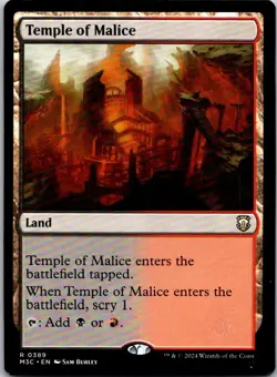 Magic the Gathering Temple of Malice Modern Horizons 3 Commander MTG Free Ship! - Image 1