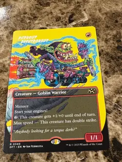 BURNOUT BASHTRONAUT Magic the Gathering MTG Aetherdrift Borderless - Image 1