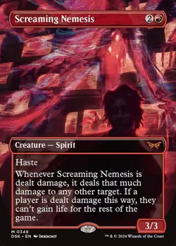 Screaming Nemesis SHOWCASE 1x MtG Duskmourn: House of Horror SP/NM - Image 1