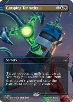 1 x Grasping Tentacles - Borderless - Marvel Universe Eternal - Legal - LP -MTG - Image 1
