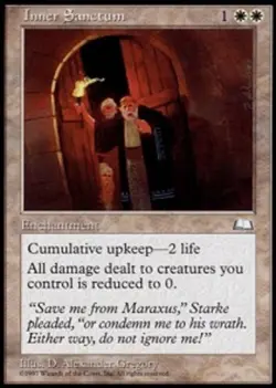 Heavy Play, English MTG Regular Inner Sanctum Weatherlight Magic the Gathering - Image 1