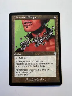 Liquimetal Torque - RETRO FRAME - MTG The Brothers' War: Commander - NM - Image 1
