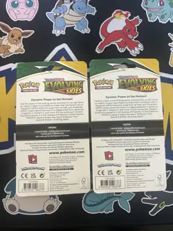 2x Pokemon: Sword & Shield Evolving Skies Checklane Blister Pack - Eevee Promo - Image 2