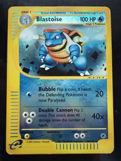 Pokemon Blastoise 036/165 Expedition Base Set Reverse Holo (LP) - Image 1