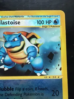 Pokemon Blastoise 036/165 Expedition Base Set Reverse Holo (LP) - Image 3