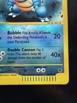 Pokemon Blastoise 036/165 Expedition Base Set Reverse Holo (LP) - Image 5