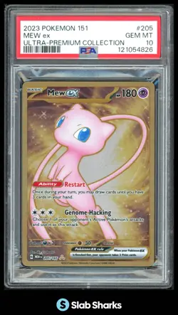 2023 POKEMON SV 151 - MEW EN #205/165 MEW EX ULTRA-PREMIUM COLLECTION PSA 10 - Image 1