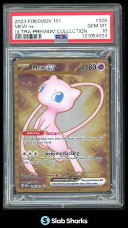 2023 POKEMON SV 151 - MEW EN #205/165 MEW EX ULTRA-PREMIUM COLLECTION PSA 10 - Image 1