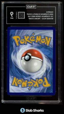 2023 POKEMON SV 151 POKEMON CENTER STAMP #007/165 SQUIRTLE REVERSE HOLO TAG 9 - Image 2