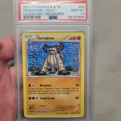 Pokemon 2013 B&W Terrakion Holo #84 Legendary Treasures Psa 10 - Image 1