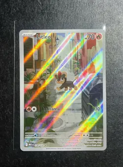 Pokemon TCG Mega Evolution- Litleo 139/132 Illustration Rare-NM. - Image 1