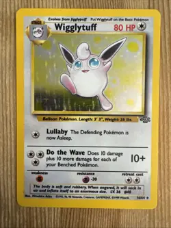 Wigglytuff 16/64 - Jungle Unlimited Holo Rare Pokemon TCG LP - Image 1