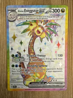 Alolan Exeggutor ex - 225/191 - Pokemon Surging Sparks Full Art Rare NM - Image 1