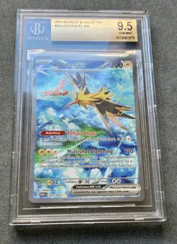 Zapdos ex SIR #202 - Pokemon 151 (ENGLISH) - BGS 9.5 GEM MINT FREE USA SHIPPING - Image 2