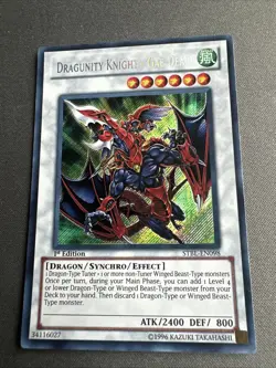 Yu-Gi-Oh Secret Rare Dragunity Knight Gae Dearg 1st Edition STBL-EN098 - Image 1