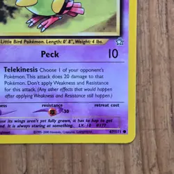🔥Natu Pokemon Card 67/111 Neo Genesis 1st Edition Non-Holo 2000 WOTC 30HP-LP - Image 4