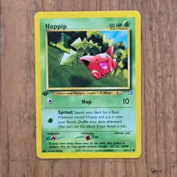 🔥Hoppip Pokemon Card 61/111 Neo Genesis 1st Edition Non-Holo 2000 WOTC 50HP-LP - Image 1