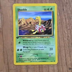 🔥Shuckle Pokemon Card 72/111 Neo Genesis 1st Edition Non-Holo 2000 WOTC 50HP-LP - Image 1
