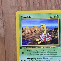 🔥Shuckle Pokemon Card 72/111 Neo Genesis 1st Edition Non-Holo 2000 WOTC 50HP-LP - Image 2