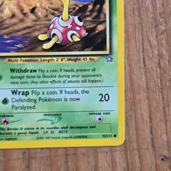 🔥Shuckle Pokemon Card 72/111 Neo Genesis 1st Edition Non-Holo 2000 WOTC 50HP-LP - Image 4