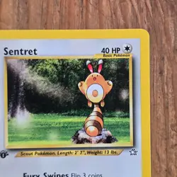🔥Sentret Pokemon Card 71/111 Neo Genesis 1st Edition Non-Holo 2000 WOTC 40HP-LP - Image 3