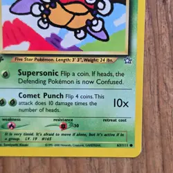 🔥Ledyba Pokemon Card 63/111 Neo Genesis 1st Edition Non-Holo 2000 WOTC 40HP-LP - Image 4