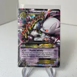 M Mewtwo EX #64 NM XY BREAKthrough Pokemon Card Mega Mewtwo Y - Image 1