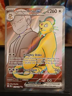 Team Rockets Persian EX 219/182 Destined Rivals Pokemon Card - Image 4