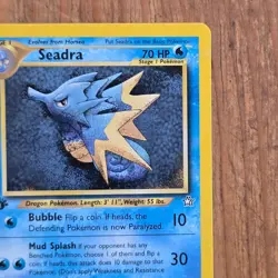 🔥Seadra Pokemon Card 48/111 Neo Genesis 1st Edition Non-Holo 2000 WOTC 70HP-LP - Image 2