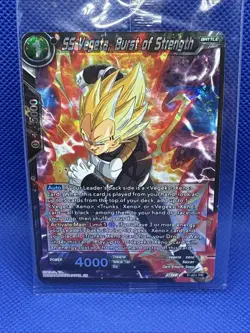 SS Vegeta Burst of Strength P-401 PR Foil Dragon Ball Super Card Game - Image 1