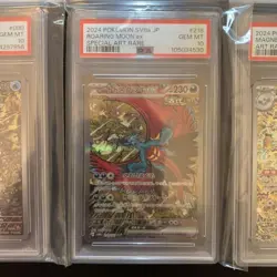 Pokemon Card Set Magikarp AR, Roaring Moon SAR, Magneton AR PSA 10 - Image 3