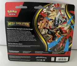 Pokemon Trading Card Game Mega Evolution 3 Pack Blister Set - Image 2