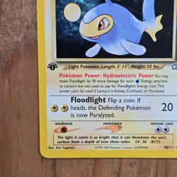 🔥Lanturn Pokemon Card 38/111 Neo Genesis 1st Edition Non-Holo 2000 WOTC 70HP-LP - Image 5