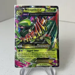 Pokemon TCG Mega M Sceptile EX 8/98 Ancient Origins 2015 Full Art Holo Card Mega - Image 1