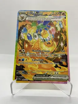 Flareon EX Gold Metal Pokemon Card-Collectible Gift Display！Christmas LIKE - Image 3