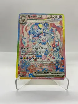 Sylveon EX Gold Metal Pokemon Card-Collectible Gift Display！Christmas LIKE - Image 1