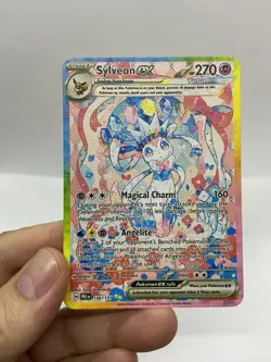 Sylveon EX Gold Metal Pokemon Card-Collectible Gift Display！Christmas LIKE - Image 3