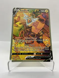 Rotom V Gold Metal Pokemon Card-Collectible Gift Display！Christmas LIKE - Image 1