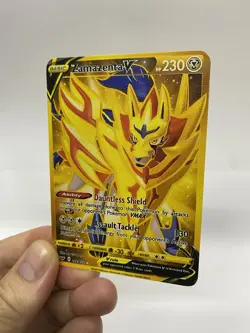 Zamazenta V Gold Metal Pokemon Card-Collectible Gift Display！Christmas LIKE - Image 1