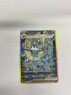 Vaporeon EX Gold Metal Pokemon Card-Collectible Gift Display！Christmas LIKE - Image 2