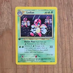 🔥Ledian Pokemon Card 39/111 Neo Genesis 1st Edition Non-Holo 2000 WOTC 60HP-LP - Image 1