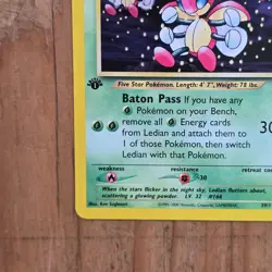 🔥Ledian Pokemon Card 39/111 Neo Genesis 1st Edition Non-Holo 2000 WOTC 60HP-LP - Image 5