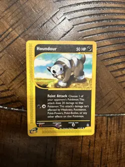 Houndour Pokemon 2002 TCG Expedition Base Set Card 113/165 Vintage - Image 1