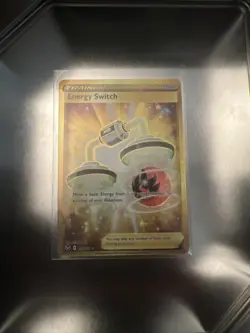 Pokemon English TCG Card Silver Tempest Energy Switch 212/195 Gold - Image 1