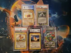 5 Graded Pokemon Card Slabs Lot PSA / CGC / BGS Vintage Collection - Image 1
