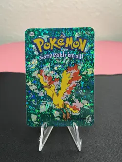 Moltres #146 - Vintage Vending Machine Prism Sticker 2000 - Pokemon Card - MINT! - Image 1